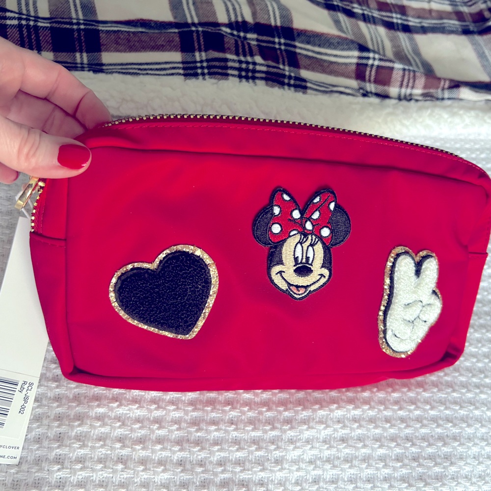 NWT SCLN Ruby Small Pouch w/Minnie Patches